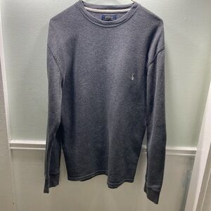 Polo by Ralph Lauren Charcoal Knit Top